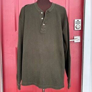 Gander Mountain Guide Series Heavy Waffle Weave Henley Shirt sXL-looks NEW